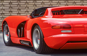 Dodge Viper RT/10 Konzeptfahrzeug (1989) - auch die hinteren Leuchten nahmen das Schlangenthema auf