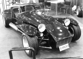 Donkevoort Super Eight - nicht mit einem Achtzylinder, sondern mit einem Ford-Vierzylindermotor ausgerüstet - am Genfer Automobilsalon 1984