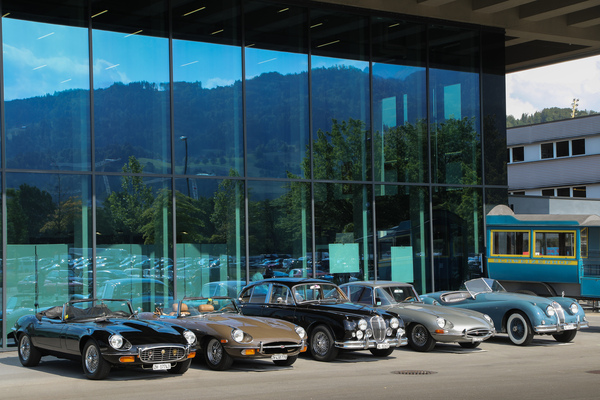 Outside the door - Jaguar models - Swiss Classic World Lucerne 2023