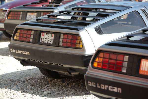 Three DeLoreans - that would have been too much even for the professor from "Back to the Future" - Impressions of the Swiss Classic British Car Meeting Morges on October 4, 2014