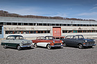Drei Generationen Opel Rekord - Olympia Rekord von 1956, Rekord Ascona von 1959 und Rekord P2 von 1962