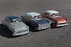 Three generations of Opel Rekord - Olympia Rekord from 1956, Rekord Ascona from 1959 and Rekord P2 from 1962