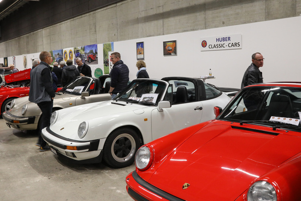 Image: Three Porsche G models at Huber Classic Cars - Oldtimermesse St. Gallen 2024