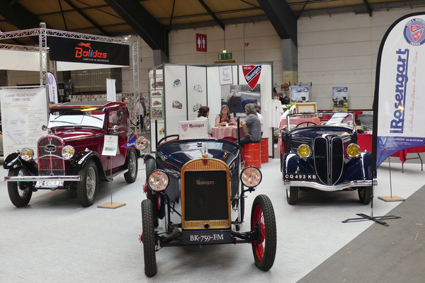 Bild Drei Rosengart auf dem Clubstand - Salon Auto-Moto-Classic Strasbourg 2018