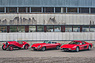 Drei Träume in Rot - Fiat Balilla 508 CS Coppa d'oro (1934), Jaguar E-Type (1961) und Ferrari Testarossa (1985) (© Daniel Reinhard, 2020) Drei Träume in Rot - Fiat Balilla 508 CS Coppa d'oro (1934), Jaguar E-Type (1961) und Ferrari Testarossa (1985) (© Daniel Reinhard, 2020)