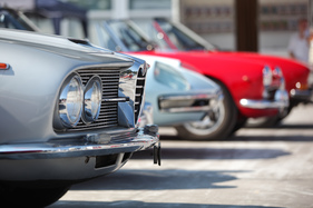 Three Alfa Romeos, in the foreground a 2600 Coupé - Dolder Classics September 2016