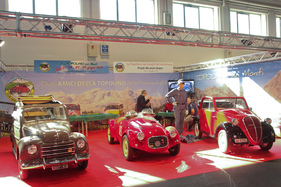 Dreimal Fiat Topolino in völlig unterschiedlichen Aufmachungen - Auto e Moto d'Epoca Padova 2015