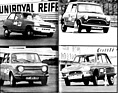 Image: Three engines and drives at the front, one all at the rear - Renault R5, Innocenti Mini, Simca 1000 GLE, Citroën Ami S