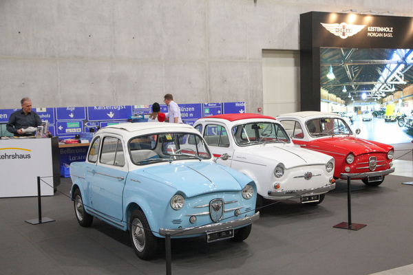 Dreimal NSU/Fiat Weinsberg 500 - gezeigt vom Verkehrshaus Luzern - Swiss Classic World Luzern 2021