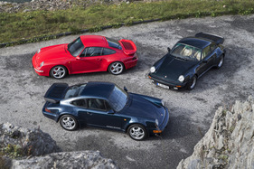 Dreimal Porsche 911 turbo - 964 (1990), 993 (1997) und 930 3.3 Liter (1989)
