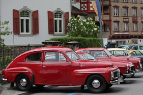 Dreimal Volvo in Rot - PV 544, P 1800S und 122 - Oldtimer in Obwalden O-iO 2016 Dreimal Volvo in Rot - PV 544, P 1800S und 122 - Oldtimer in Obwalden O-iO 2016