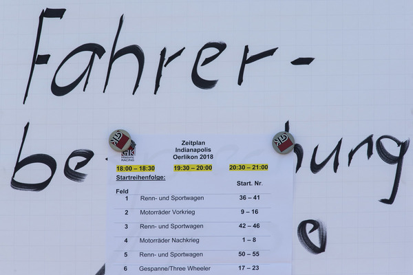 Dreimal gehen die Autos ins Oval - Indianapolis Oerlikon 2018