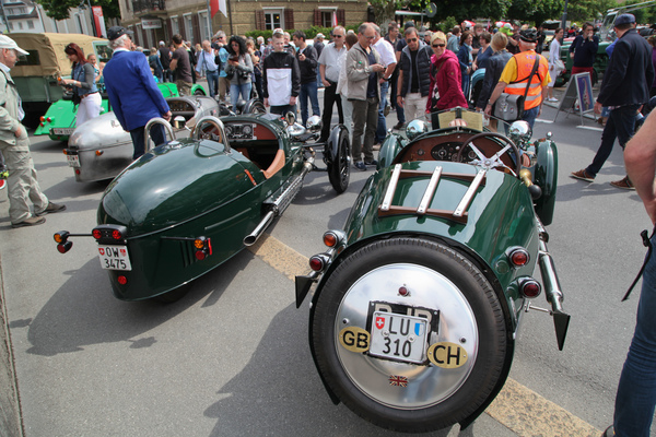 Dreiträdrige Morgan sorgen immer für viel Interesse - Oldtimer in Obwalden (O-iO) 2018