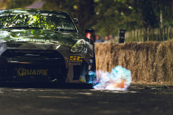Drift-Demonstrationen am Goodwood Festival of Speed 2019