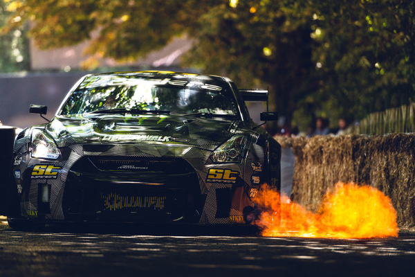 Drift-Demonstrationen am Goodwood Festival of Speed 2019