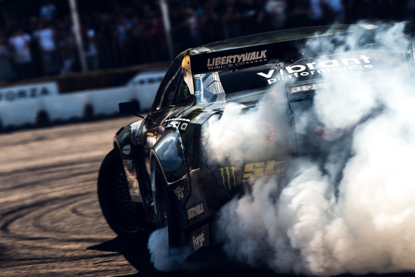 Drift-Demonstrationen am Goodwood Festival of Speed 2019