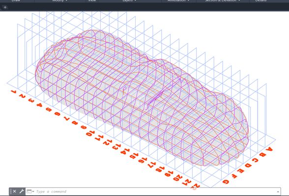 Duesenberg Coupé Simone (1939) – 3D-Modell der Karosserie