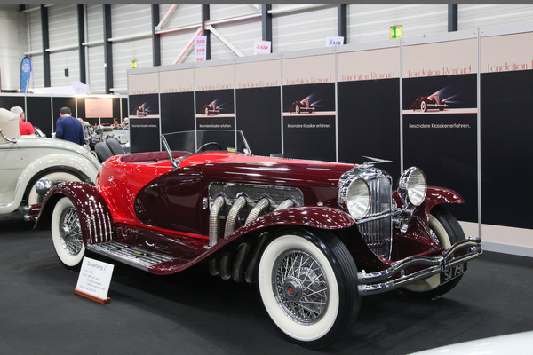 Bild: Duesenberg J (1929) - 6900 cm3 und 262 PS für 190 km/h, bei der Fondation Renaud - Swiss Classic World Luzern 2019