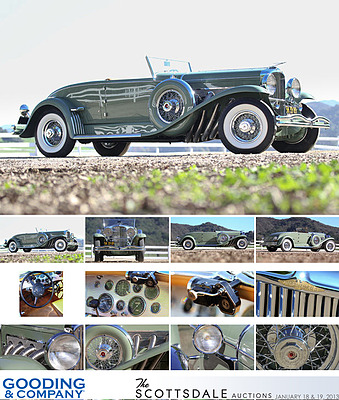 Duesenberg Model J Disappearing-Top Convertible (1933) - wurde von Gooding in Scottsdale 2013 über dem Schätzpreis für USD 2,45 Millionen verkauft