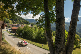 Through a fantastic landscape, ...