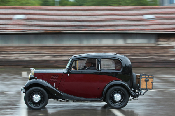 Dynamisch unterwegs bei der Anfahrt zum Parkplatz - OSMT Zug im September 2017