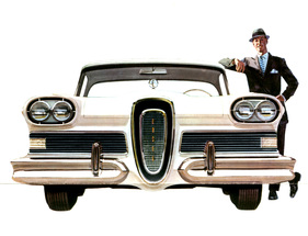 Edsel (1957) - Werbeillustration "this is the Edsel - never before a car like it"