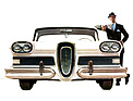 Edsel (1957) - Werbeillustration "this is the Edsel - never before a car like it"