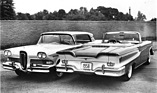 Edsel Citation (1958) - links als zweitüriges Coupé, rechts als Cabriolet