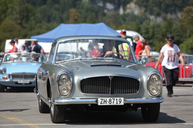 Ein Alvis TD21 von 1963 mit Graber-Karrosserie aus Wichtrach - British Car Meeting in Mollis am 28. August 2016