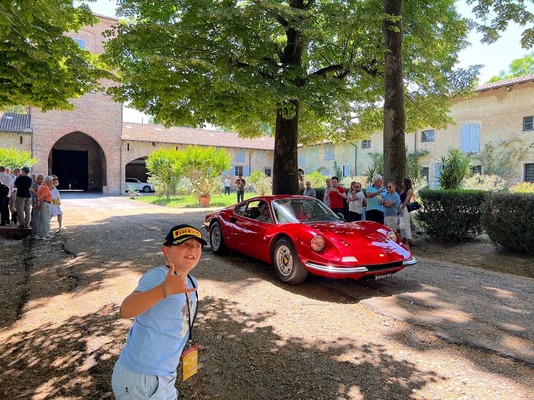 Image: A Dino 246 GT drives in