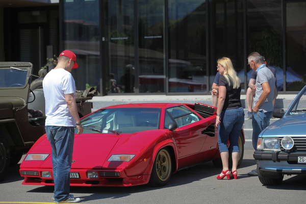 Bild: Ein Lamborghini Countach lässt niemanden kalt ... - Oldtimer Sunday Morning am 2. Juni 2019