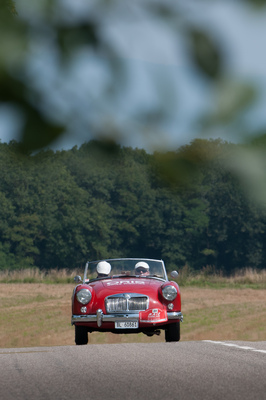 Ein MG A (1956) am RAID Suisse-Paris 2013