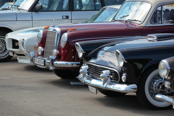 Ein Mercedes-Benz zwischen Amerikanern - Dolder Classics August 2017