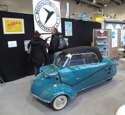 Ein Messerschmitt-Kabinenroller auf dem Clubstand - Bremen Classic Motorshow 2019
