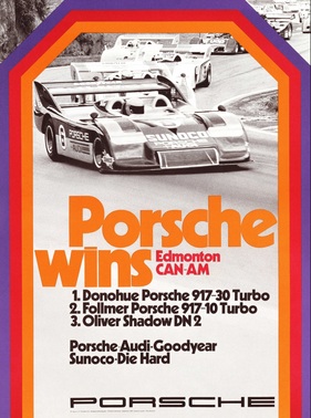 Ein Porsche 917/30 Turbo gewann das Edmonton Can-Am-Rennen
