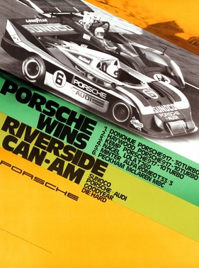 Ein Porsche 917/30 Turbo gewann den Riverside Can-Am-Lauf