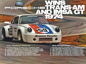 Ein Porsche Carrera RSR gewann die "Trans-Am" und die "Imsa GT Championships" in 1974