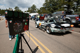 Ein TAGHeuer-Zeitmesser am Pikes Peak Bergrennen 2018