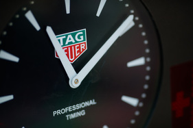 Ein TAGHeuer-Zeitmesser am Pikes Peak Bergrennen 2018