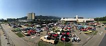 Image: An overview of the variety of vehicles at the 2021 Historic Transport Show