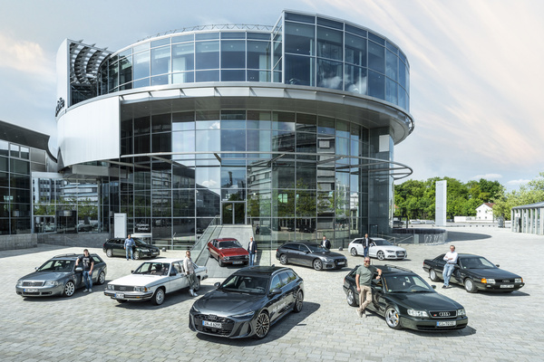 Image: A rare sight - all models of the Audi C series presented by their owners