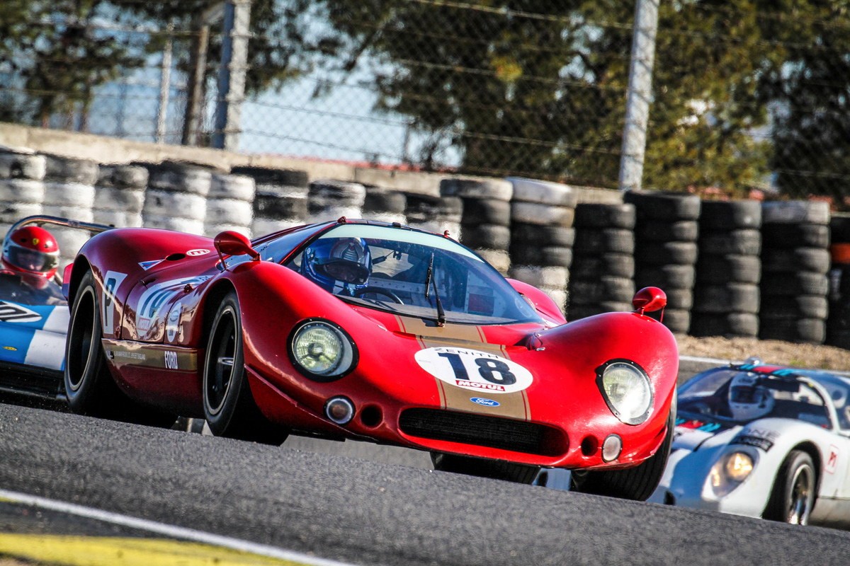 Ein seltener Gast an historischen Motorsport Events: Ford F3L P68 (1968) an der Jarama Classic 2016