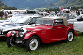 Ein seltenes Morgan Drophead Coupé - 35. British Car Meeting auf dem Flugplatz Mollis