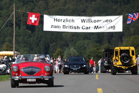 Ein stetiges Kommen und Gehen - British Car Meeting in Mollis am 28. August 2016