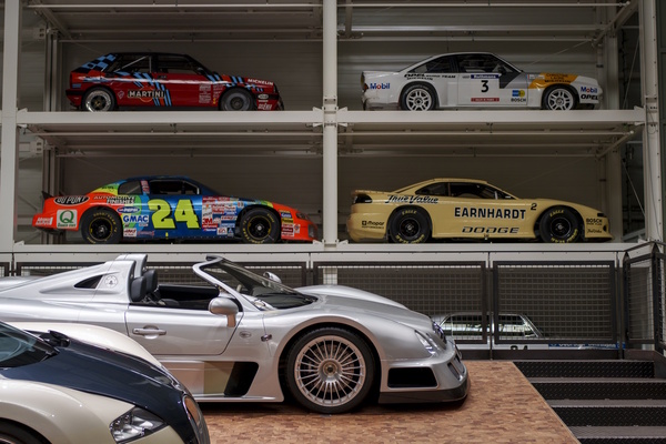 Image: An oversized display case sets the scene for almost 30 sports and racing cars - National Automobile Museum