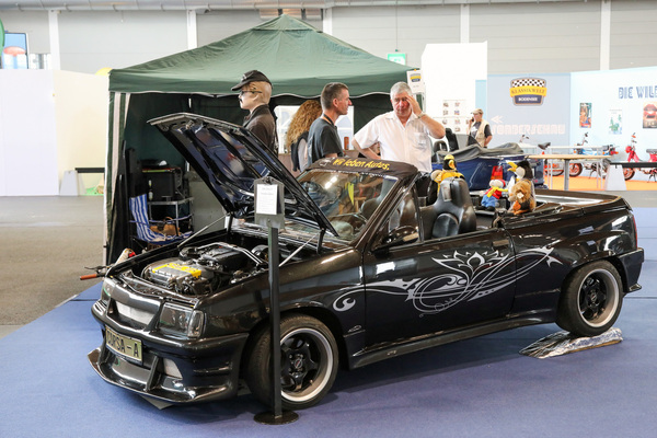 Ein umfangreich modifzierter Opel Corsa A - Klassikwelt Bodensee 2024