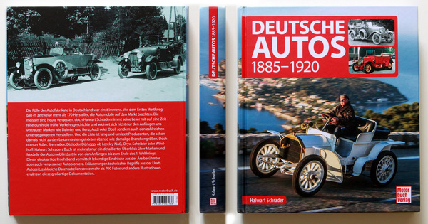 Einband - Buch "Deutsche Autos 1885 - 1920"
