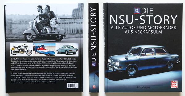 Bild Einband - Buch "Die NSU-Story - Alle Autos und Motorräder aus Neckarsulm"