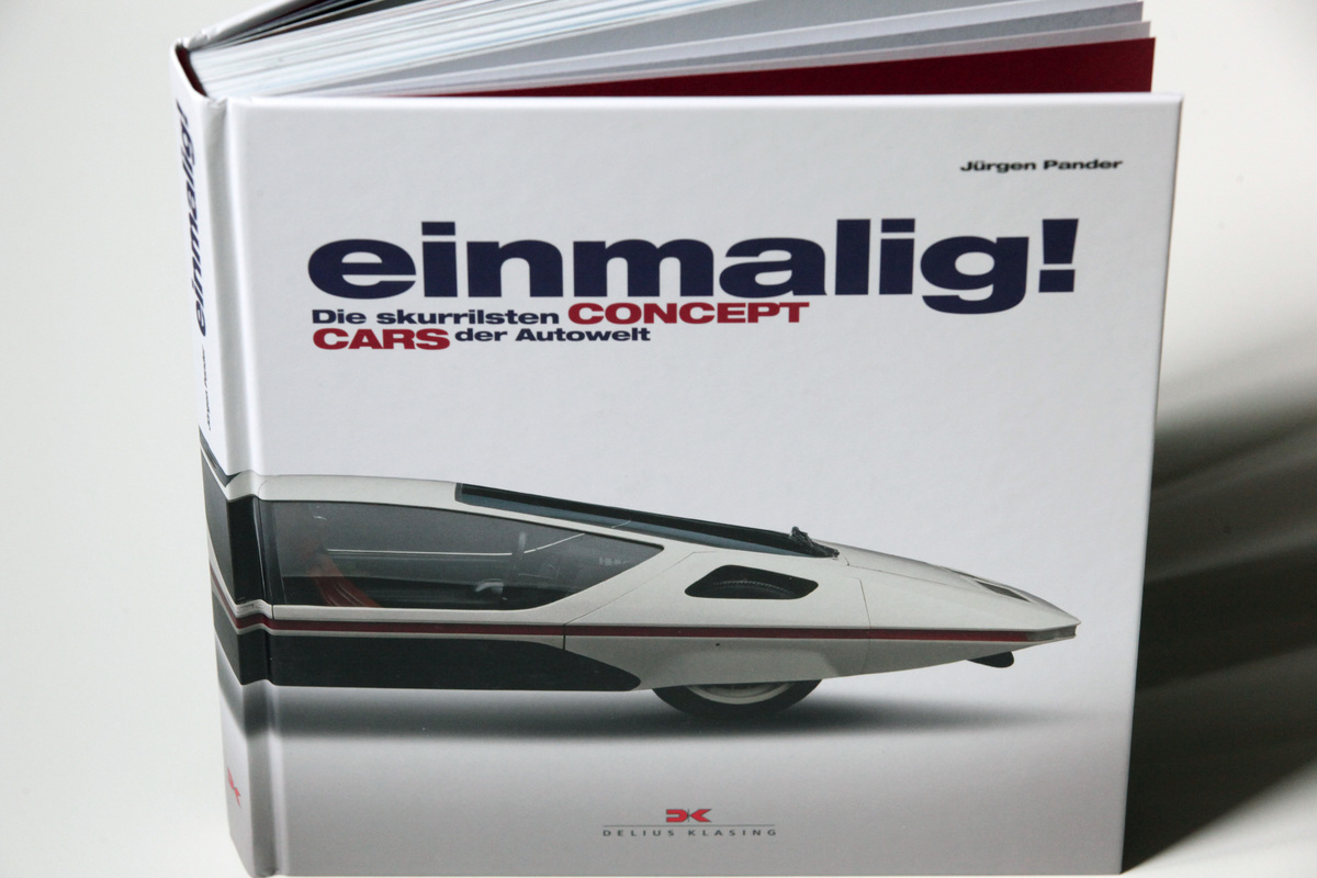 Einband - Buch "Einmalig! - Die skurrilsten Concept Cars der Autowelt"