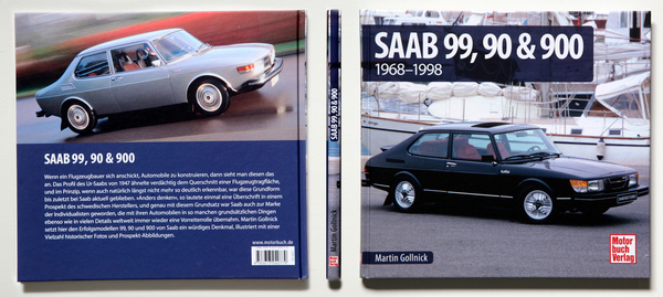 Einband - Buch "Saab 99, 90 & 900 - 1968 - 1998"